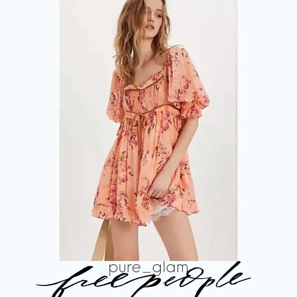 Free People floral mini dress